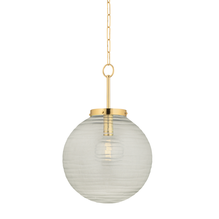 Hudson Valley Lighting FALLS MILLS Pendant — Aged Brass