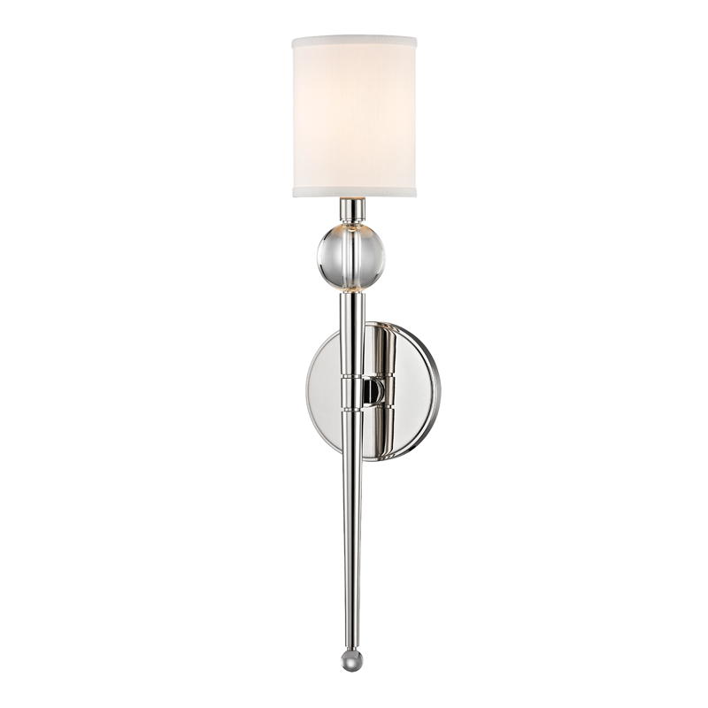 Hudson Valley Lighting Rockland Wall Sconce — Polished Nickel