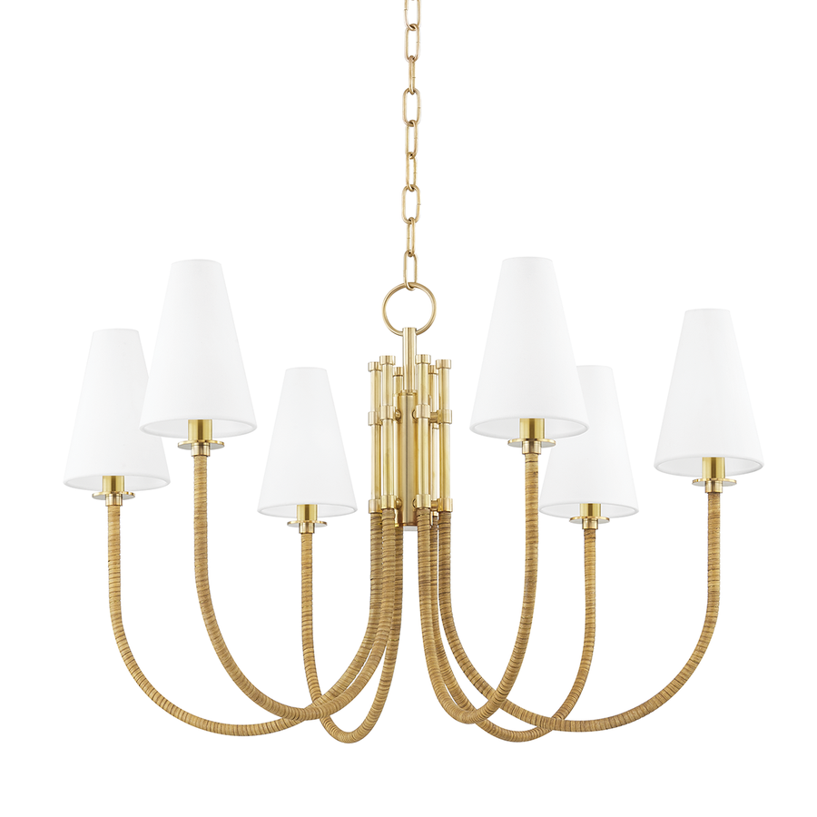 Hudson Valley Lighting Ripley Chandelier — Aged Brass