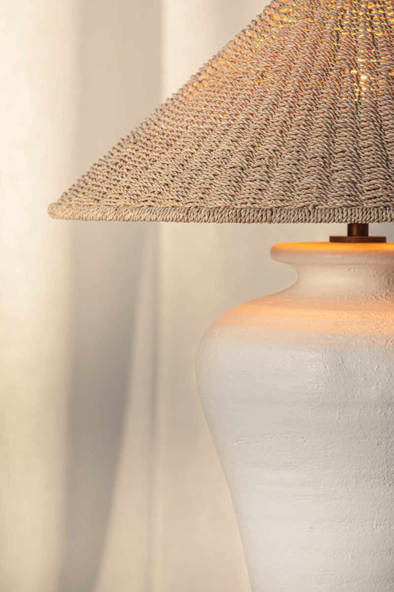 Troy Lighting Pezante TABLE LAMP — PTL1029-PBR/CLW