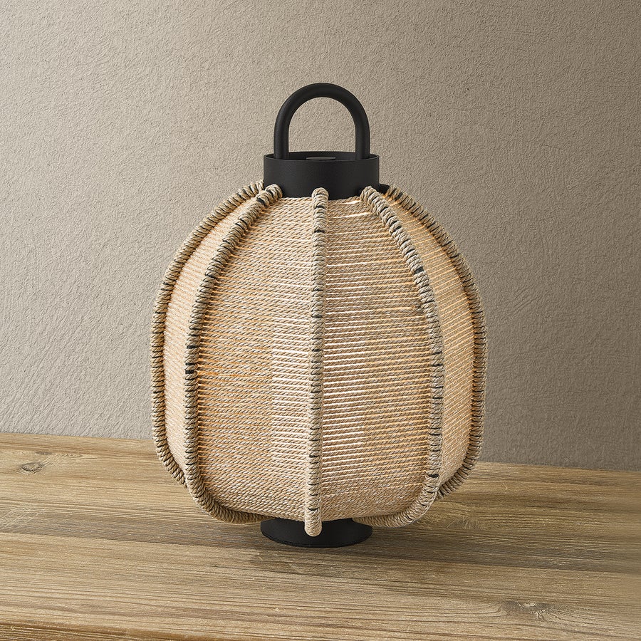 Troy Lighting Maltby Exterior Rechargeable Table Lamp — RTL8613-TBK