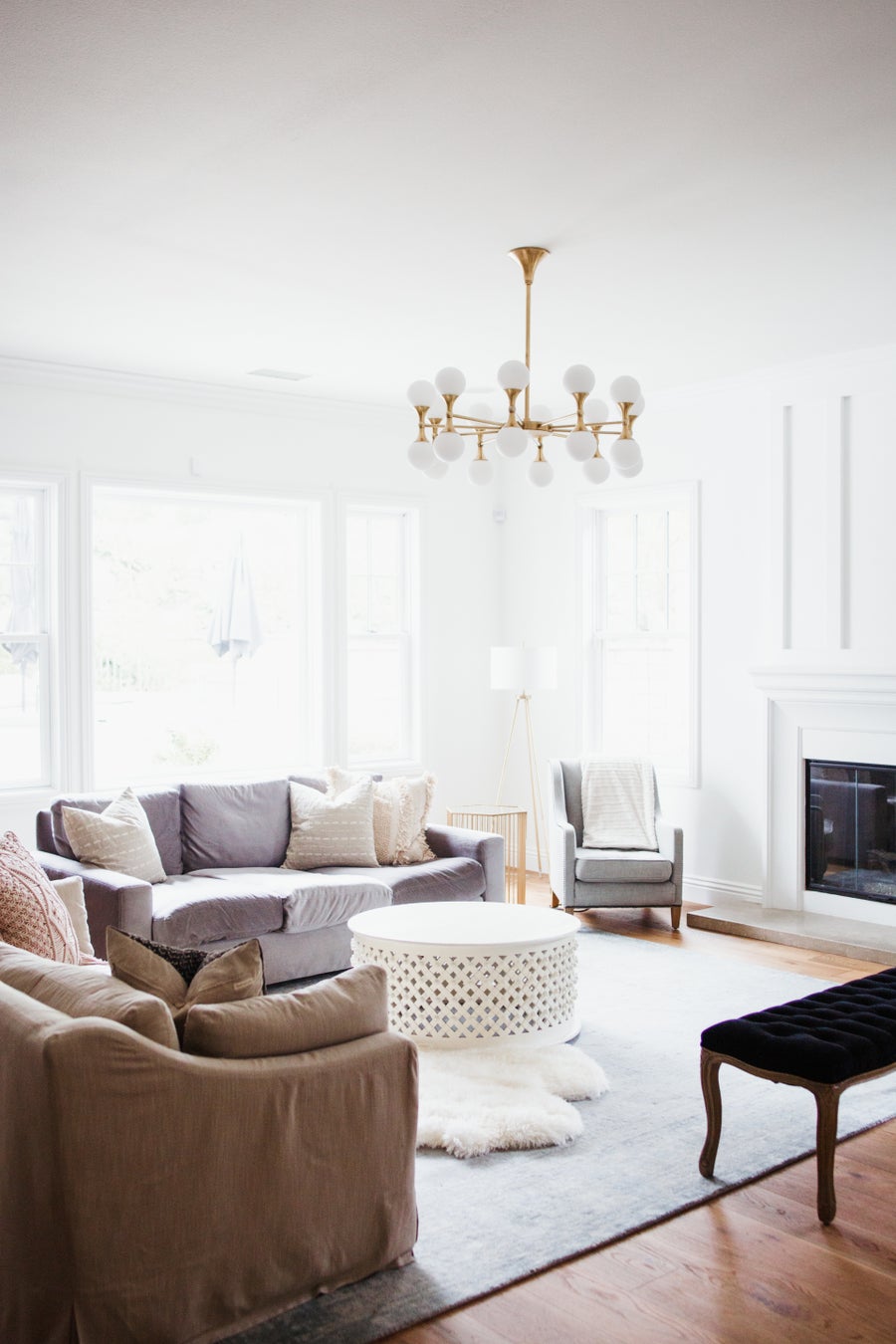Hudson Valley Lighting Coolidge Flush Mount — Aged Brass