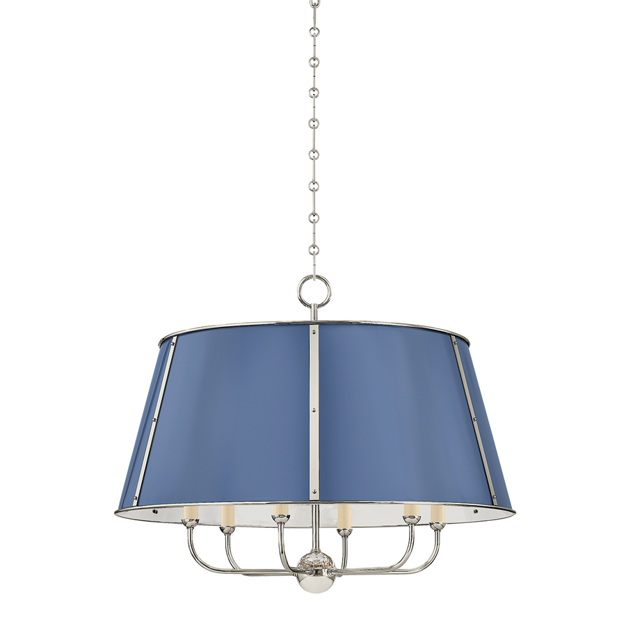 Hudson Valley Lighting Cambridge Chandelier — MDS121-PN/FBL
