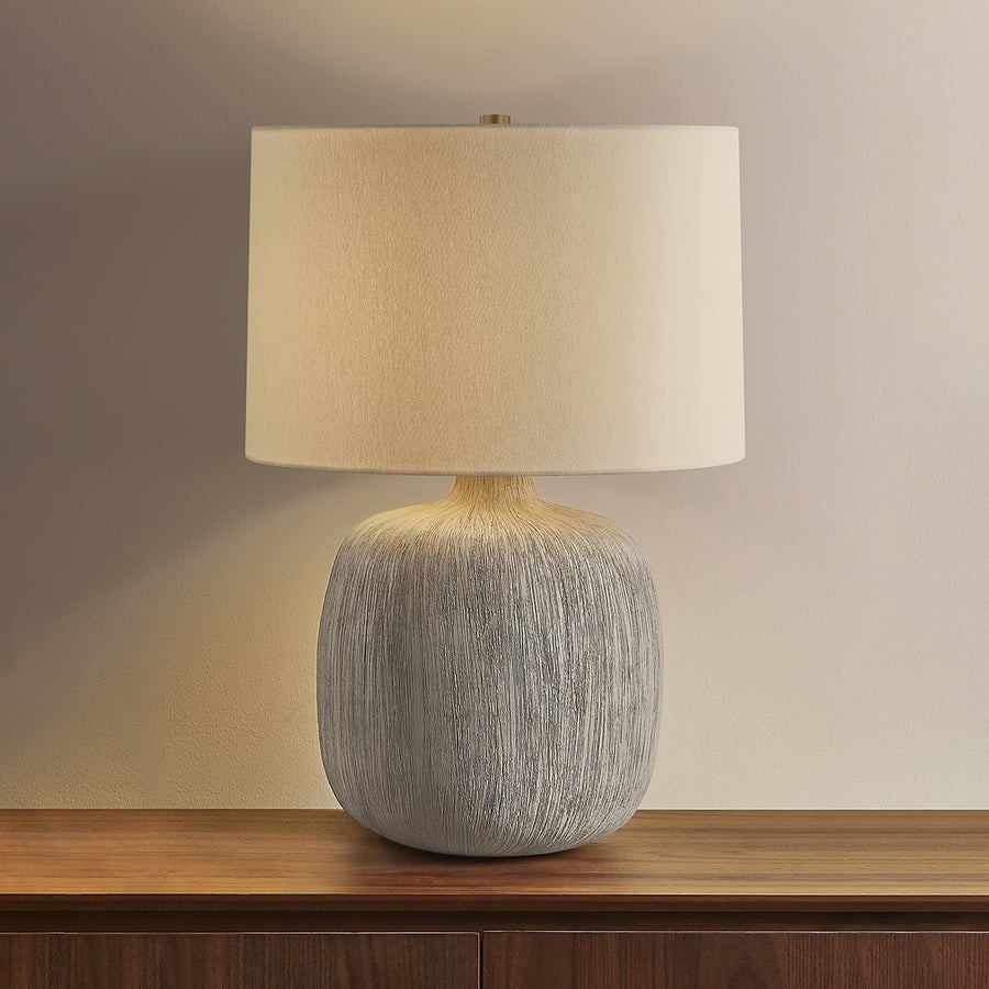 Troy Lighting Keagan Table Lamp — PTL3124-PBR/CSE