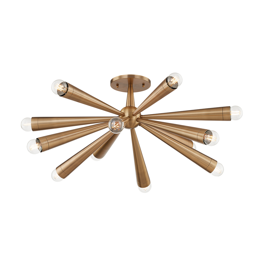 Troy Lighting KEANU Semi Flush — C1030-PBR