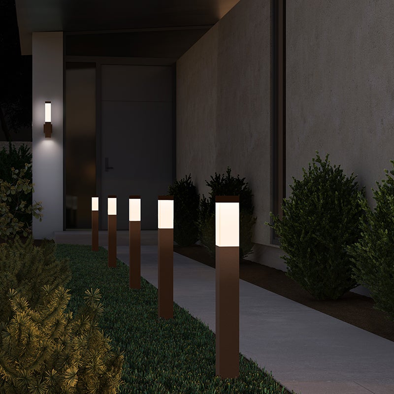 Square Column™ Bollards in Textured Gray, image 2