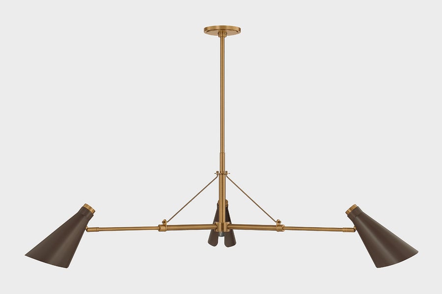 Troy Lighting ANDERSEN Chandelier — F4350-PBR/BRZ