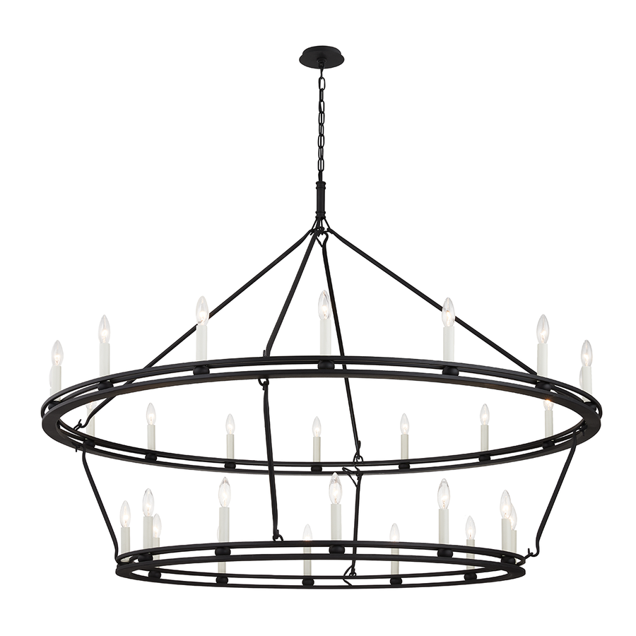 Troy Lighting Sutton Chandelier — F6235-TBK