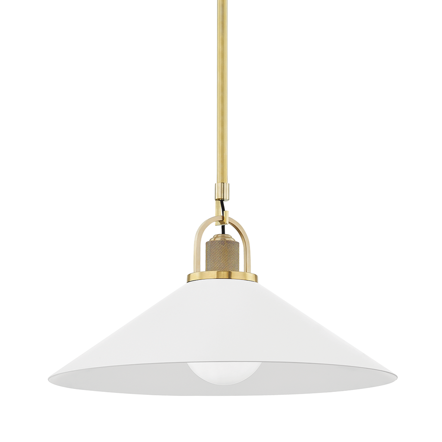 Hudson Valley Lighting Syosset Pendant — 2620-AGB/WH