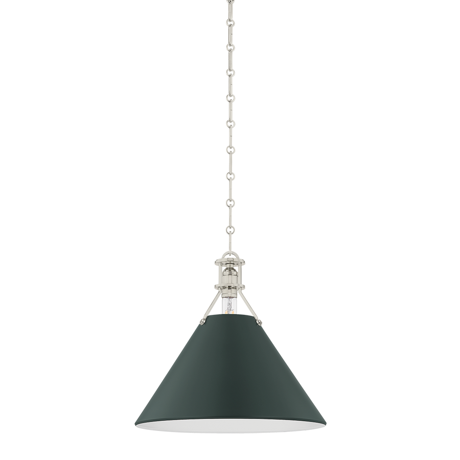 Hudson Valley Lighting Painted No. 2 Pendant — MDS352-PN/SSG