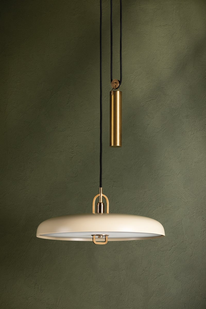 Troy Lighting PLUMMET Pendant — F1618-PBR/SSD