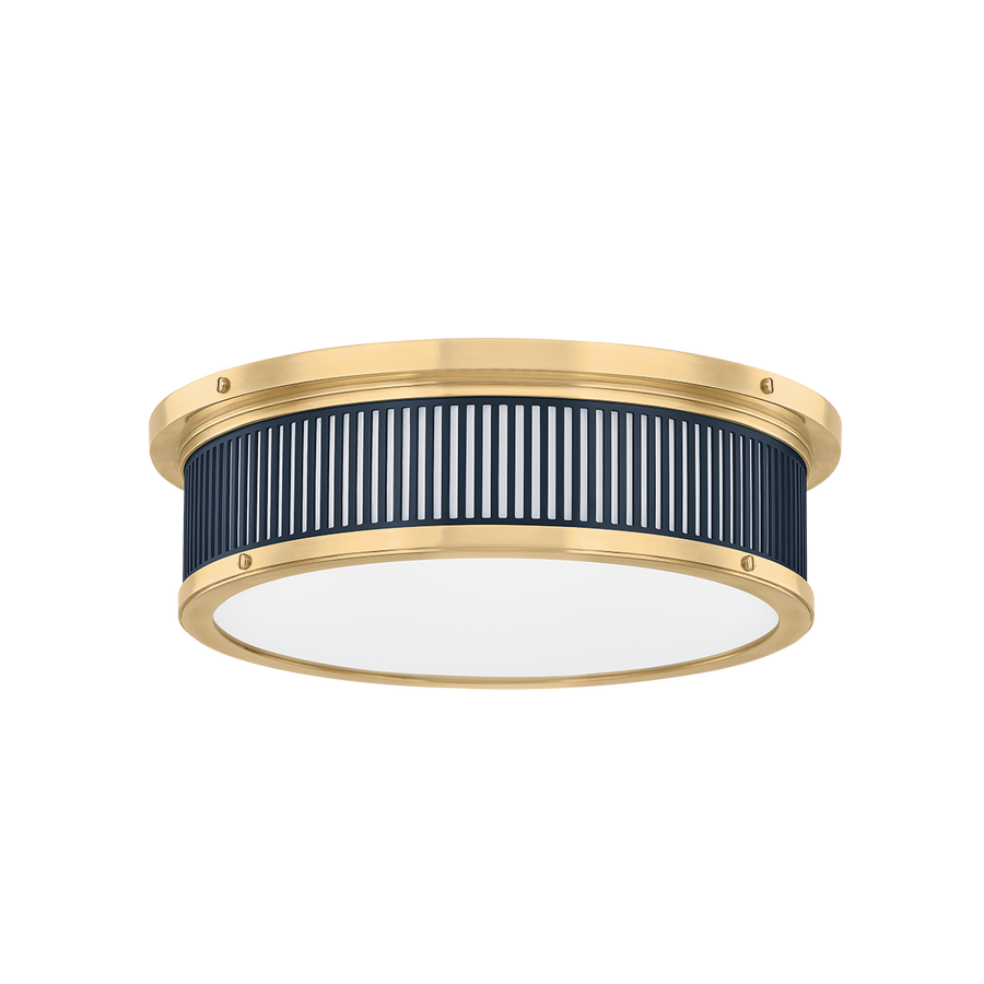 Hudson Valley Lighting Ashdown Flush Mount — MDS1901-AGB/DBL