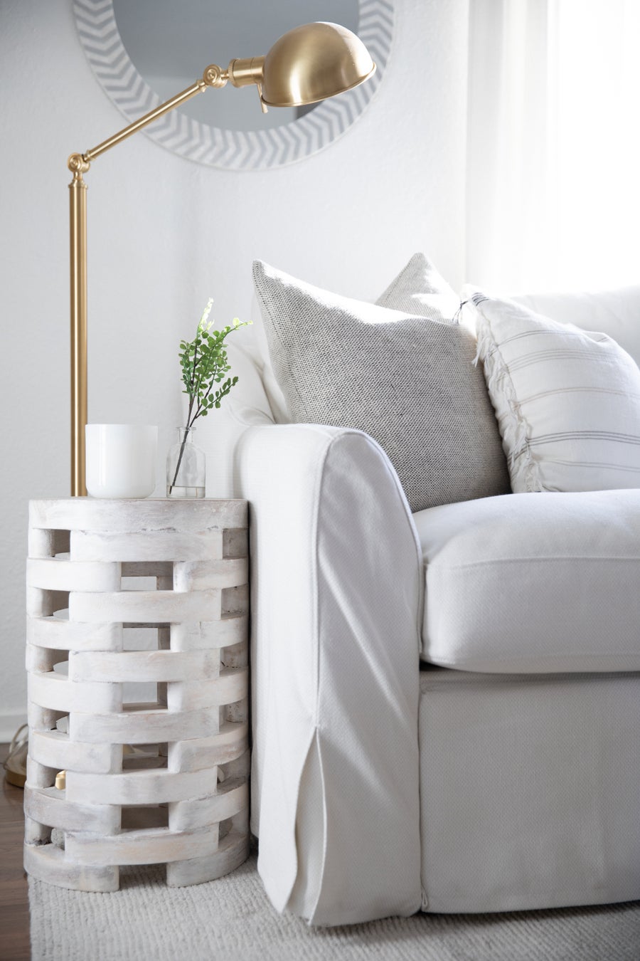 Hudson Valley Lighting Girard Floor Lamp — Vintage Brass