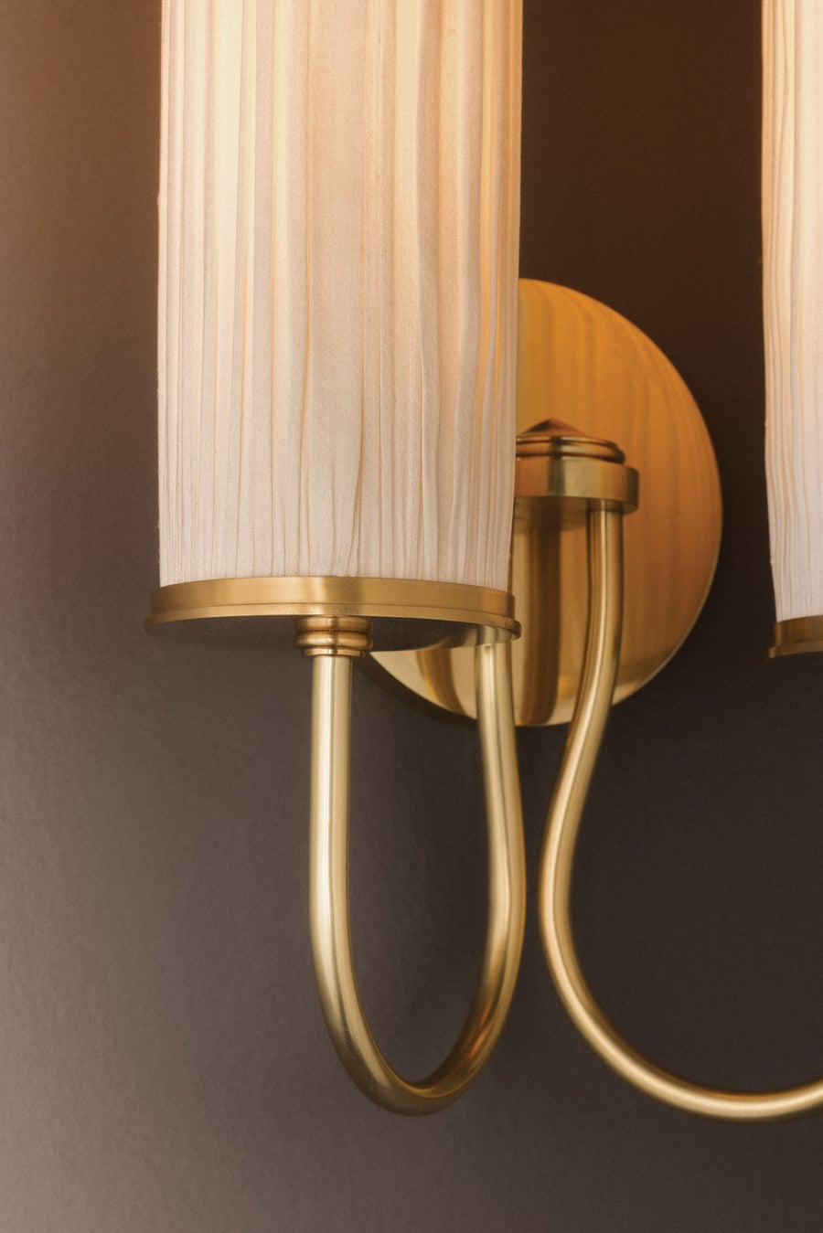 Hudson Valley Lighting Elaine Wall Sconce — Aged Brass