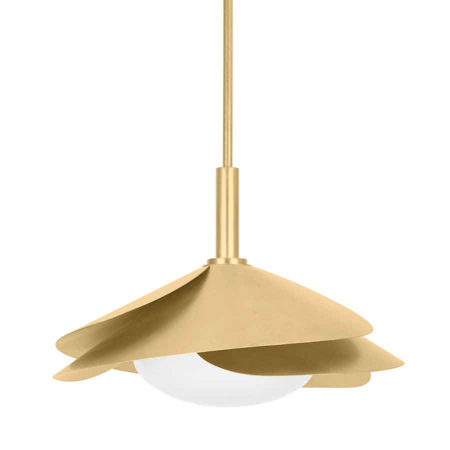 Hudson Valley Lighting Brookhaven Pendant — Vintage Gold Leaf