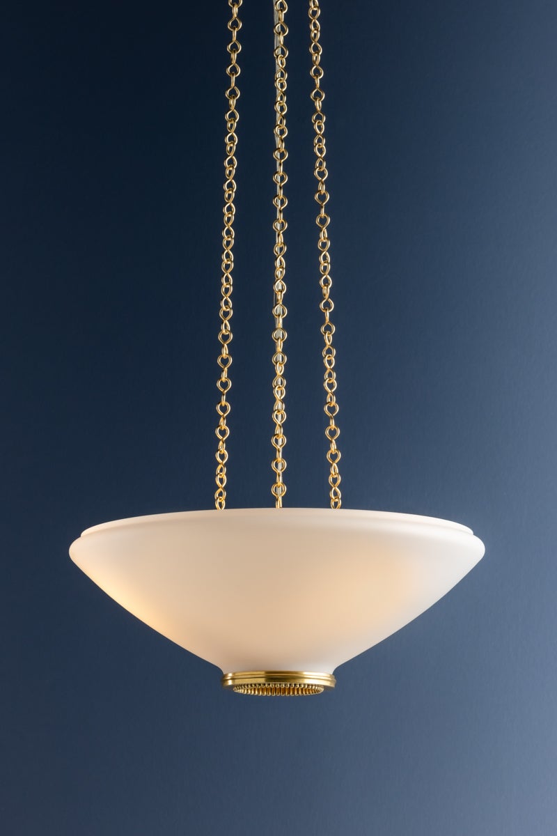 Hudson Valley Lighting AWOSTING Pendant — Aged Brass