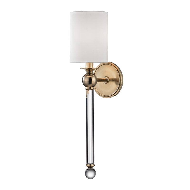 Hudson Valley Lighting Gordon Wall Sconce — Aged Brass