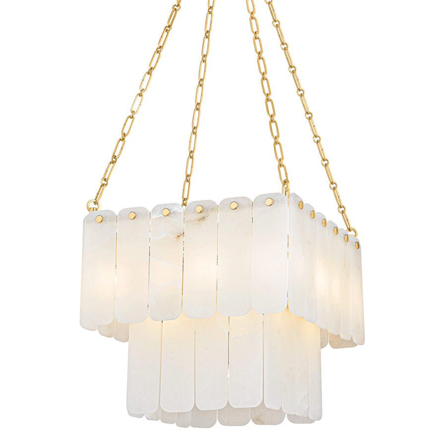 Hudson Valley Lighting MOISSANITE CHANDELIER — Aged Brass