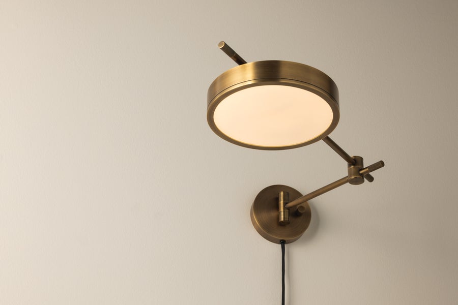 Troy Lighting THATCHER Plug-in Sconce — PTL1705-PBR