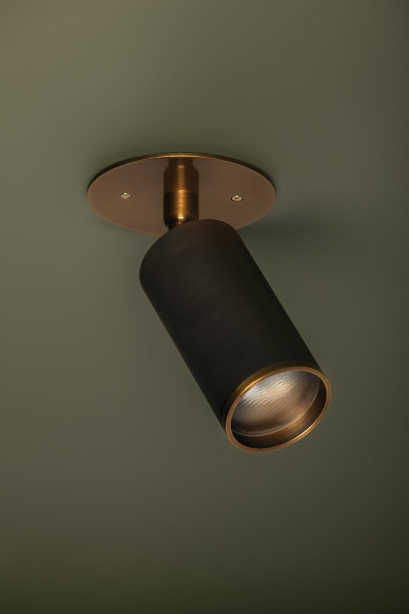 Troy Lighting Caleb Flush Mount — C1305-PBR/BRZ