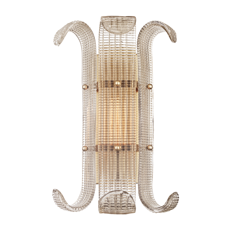 Hudson Valley Lighting Brasher Wall Sconce — Aged Brass