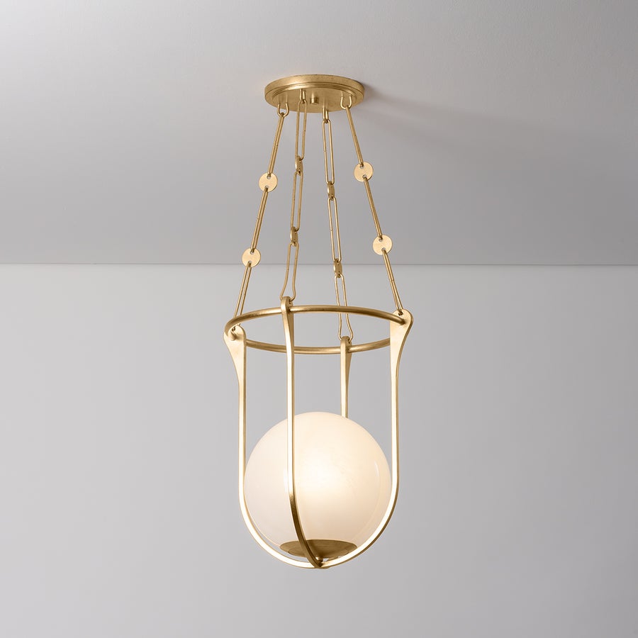 Hudson Valley Lighting VERBANK LANTERN — Vintage Gold Leaf