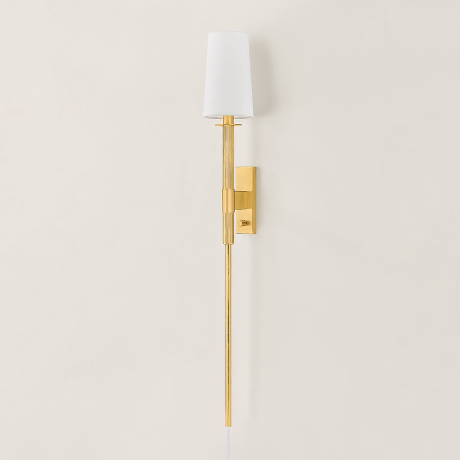 Mitzi Ginny Plug-In Sconce — HL1067101-AGB