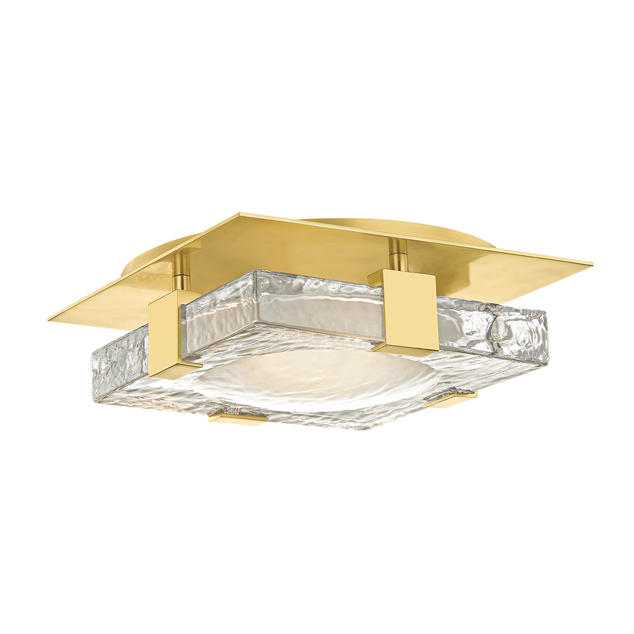Hudson Valley Lighting Bourne Semi-Flush — Aged Brass