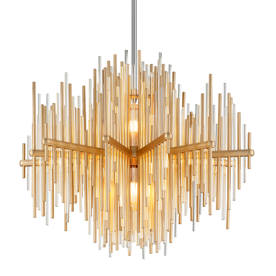 Corbett Lighting Theory Chandelier — 238-42-GL/SS