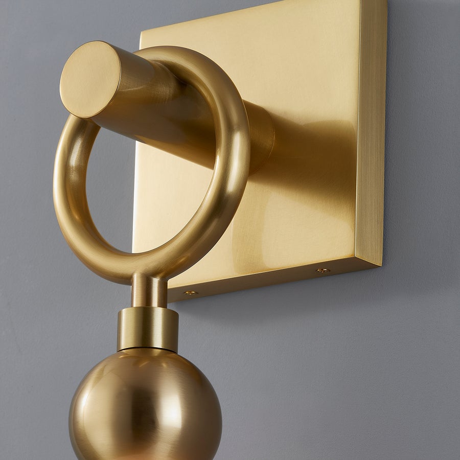 Hudson Valley Lighting Perrin Wall Sconce — Aged Brass