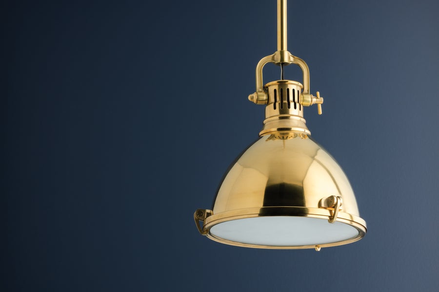 Hudson Valley Lighting Pelham Pendant — Aged Brass