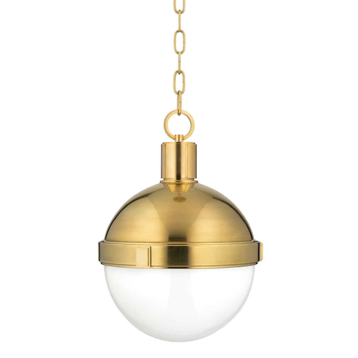 single antique-burnished brass pendant – Lauren Liess