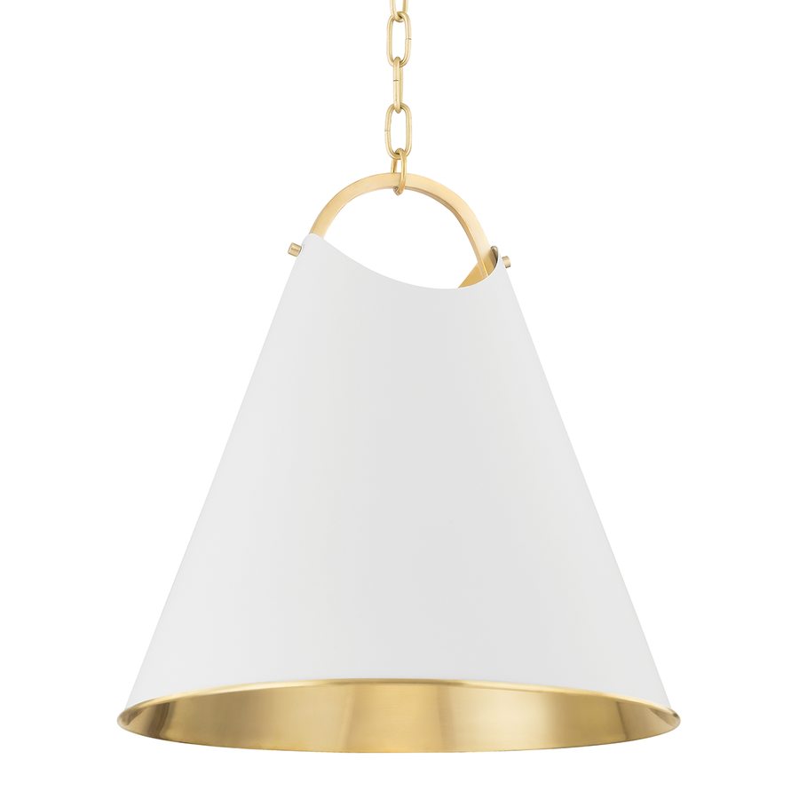 Hudson Valley Lighting Burnbay Pendant — 6218-AGB/SWH