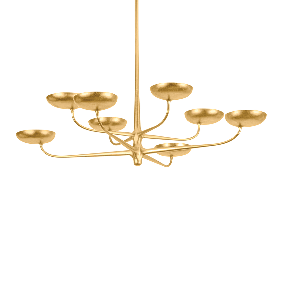 Hudson Valley Lighting TAORMINA Chandelier — Vintage Gold Leaf