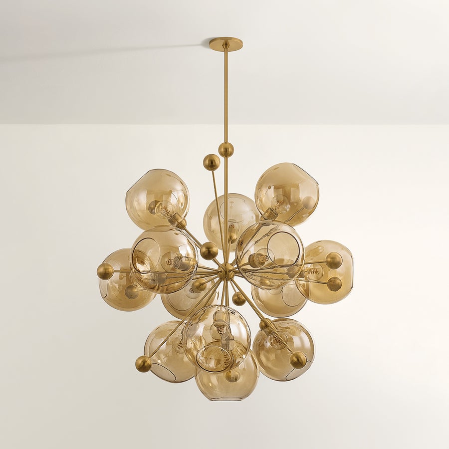 Troy Lighting ELLORY CHANDELIER — F1246-PBR