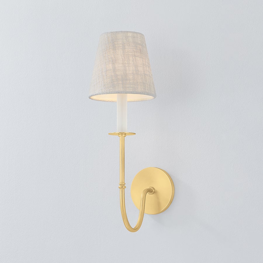 Hudson Valley Lighting Amina Wall Sconce — Aged Brass