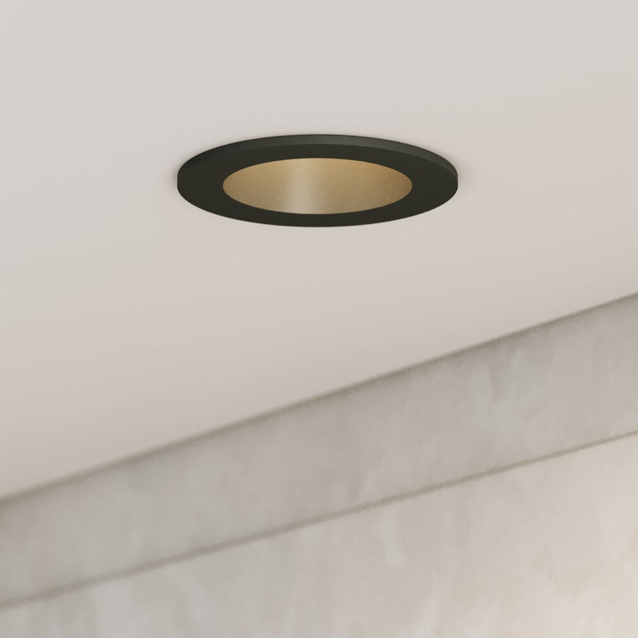 CSL CSL Forme 3" LED Recessed Downlight, Adjustable Aim, Remodel, Round Black Trim, 2700K — DLT3ARIC-27-RASTBK