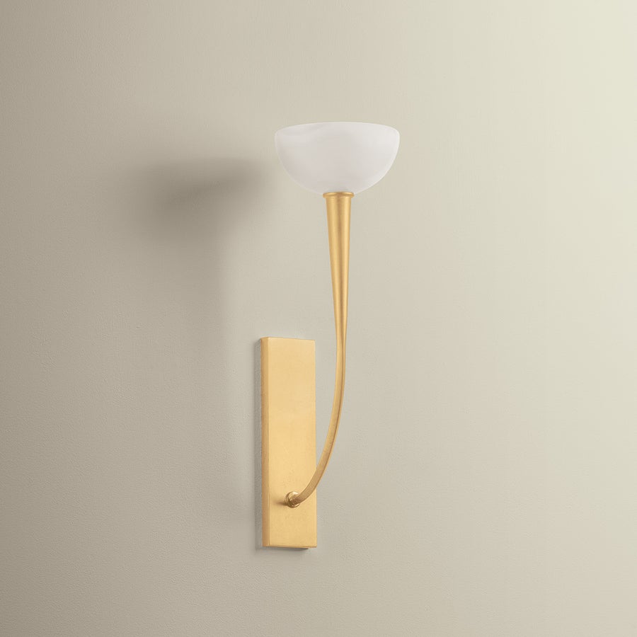 Hudson Valley Lighting Maywood Wall Sconce — Vintage Gold Leaf