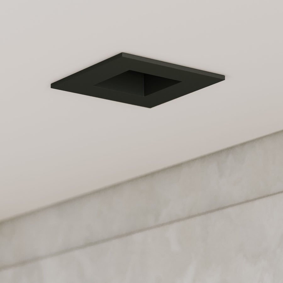 CSL CSL Forme 3" LED Recessed Downlight, Adjustable Aim, Remodel, Square Black Trim, 2700K — DLT3ARIC-27-SASTBK