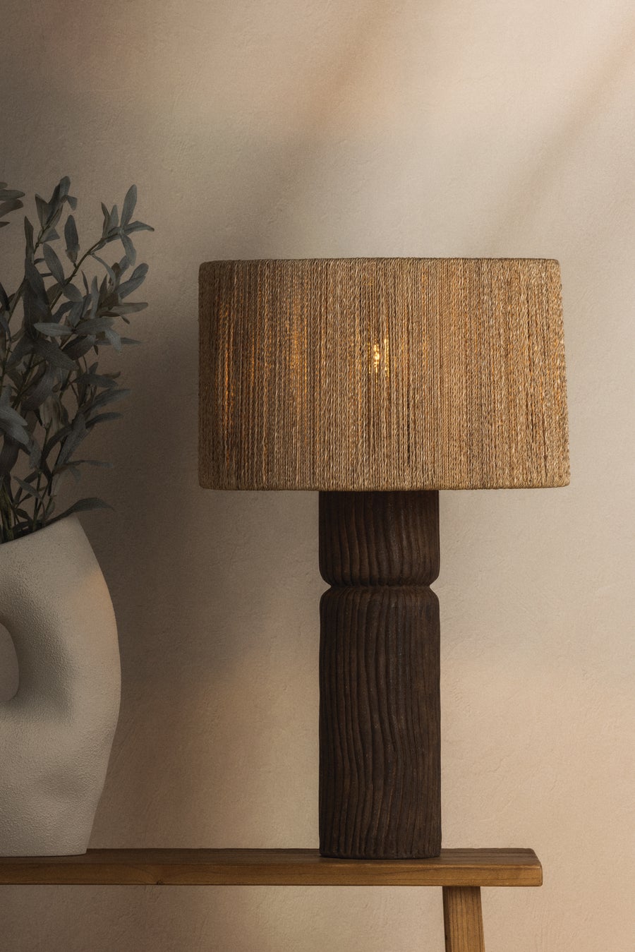 Troy Lighting Folk Table Lamp — PTL1427-PBR/CSK