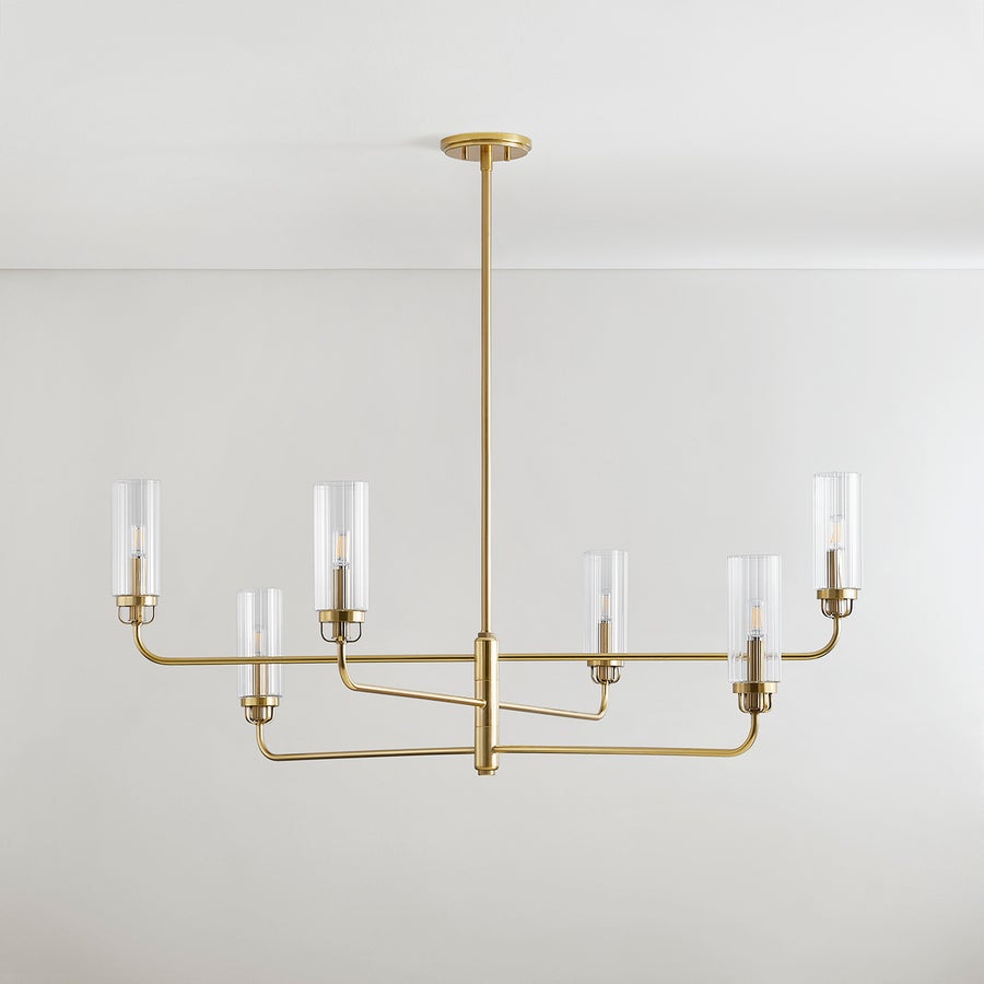 Hudson Valley Lighting HALIFAX Chandelier — Aged Brass