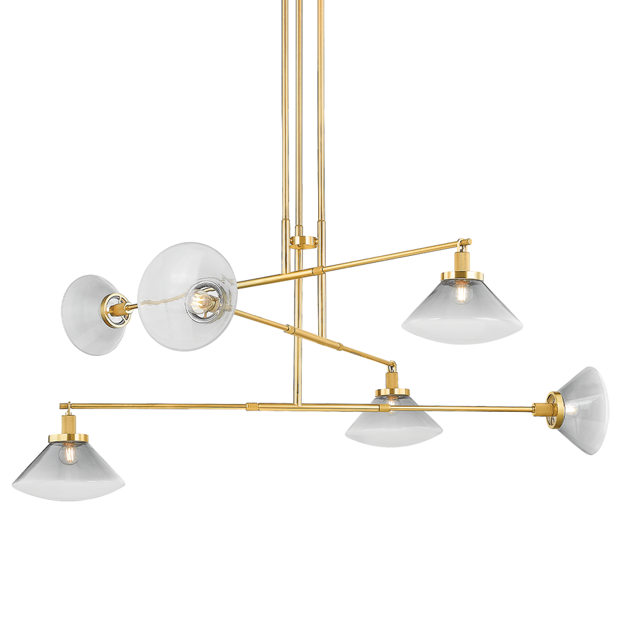 Hudson Valley Lighting MENDON CHANDELIER — Aged Brass