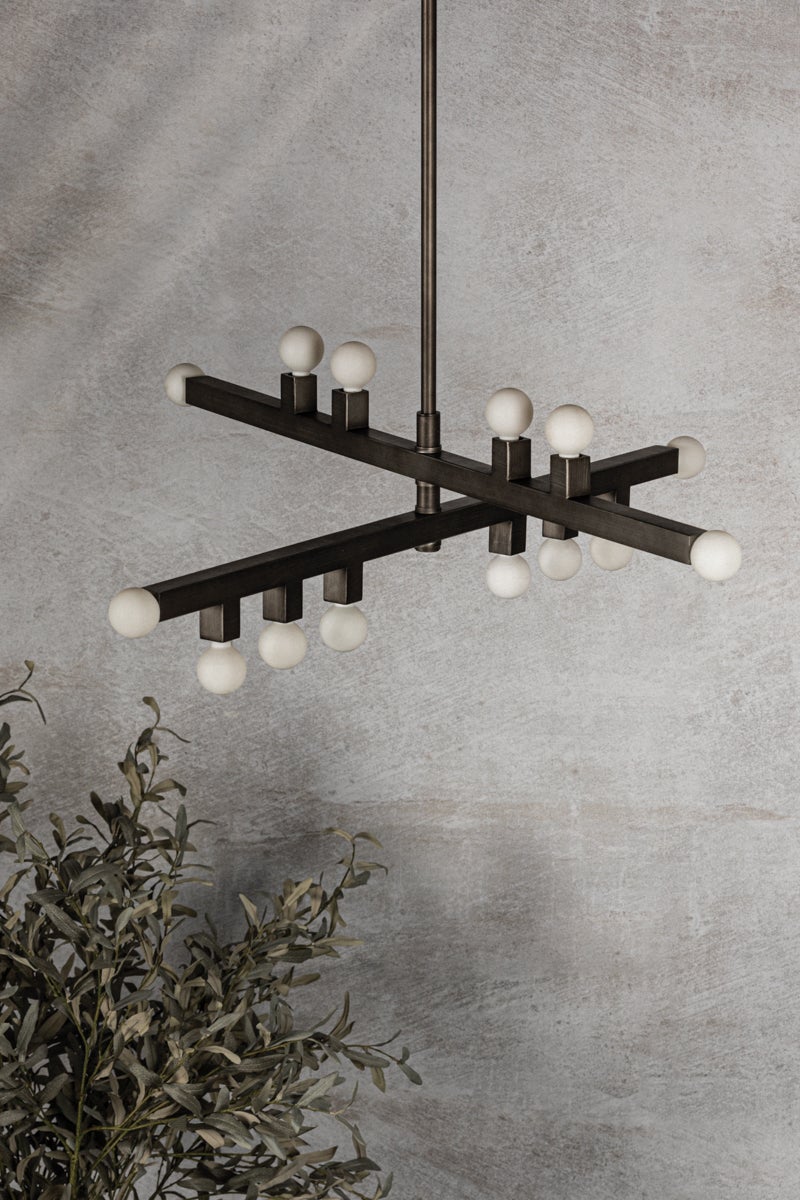 Mitzi Sutter Chandelier — H823914-GRA