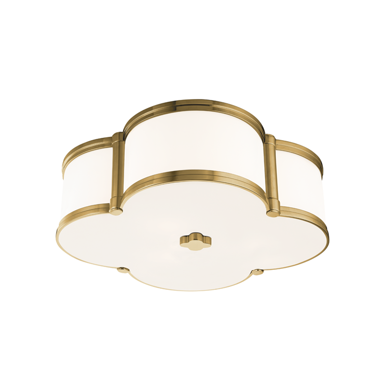 Hudson Valley Lighting Chandler Flush Mount — Aged Brass