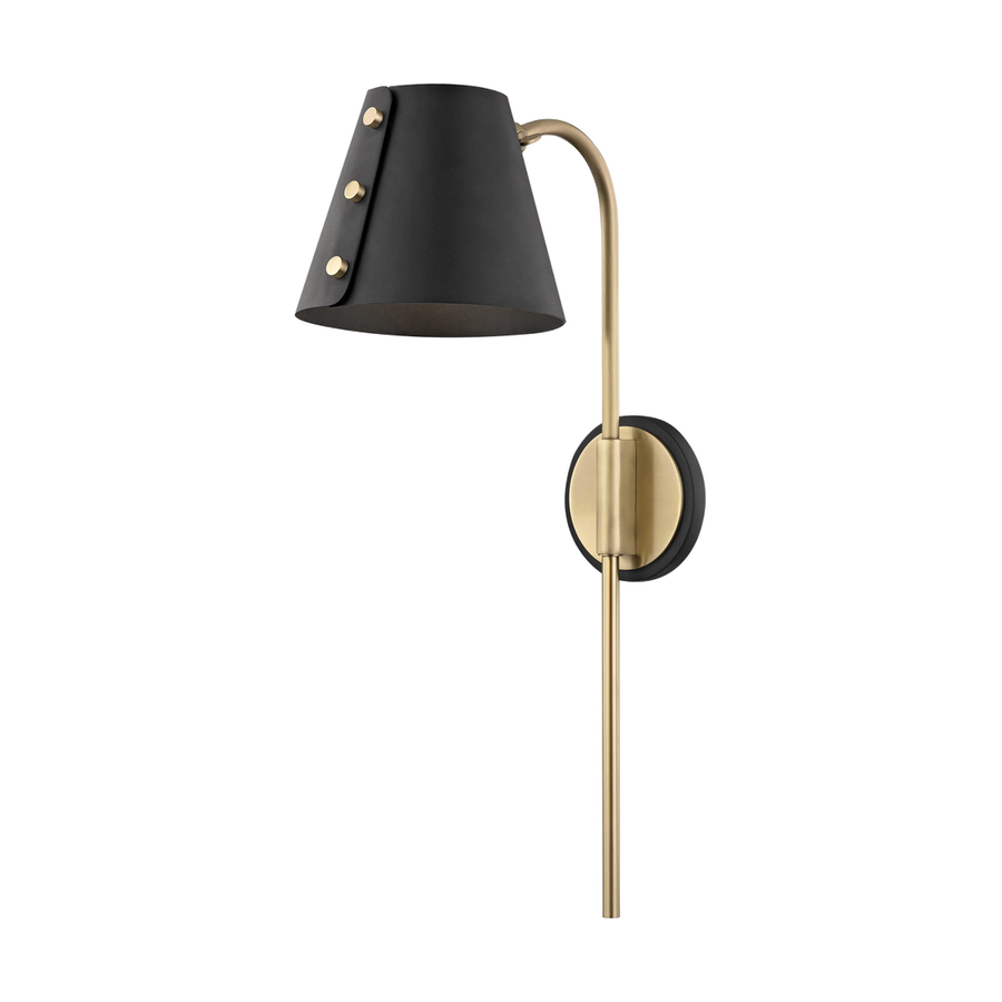 Mitzi Meta Plug-In Sconce — HL174201-AGB/BK