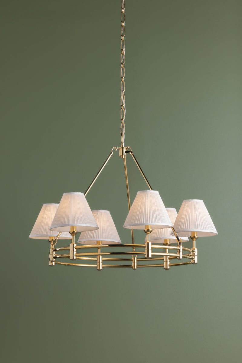 Hudson Valley Lighting Howard Chandelier — Aged Brass