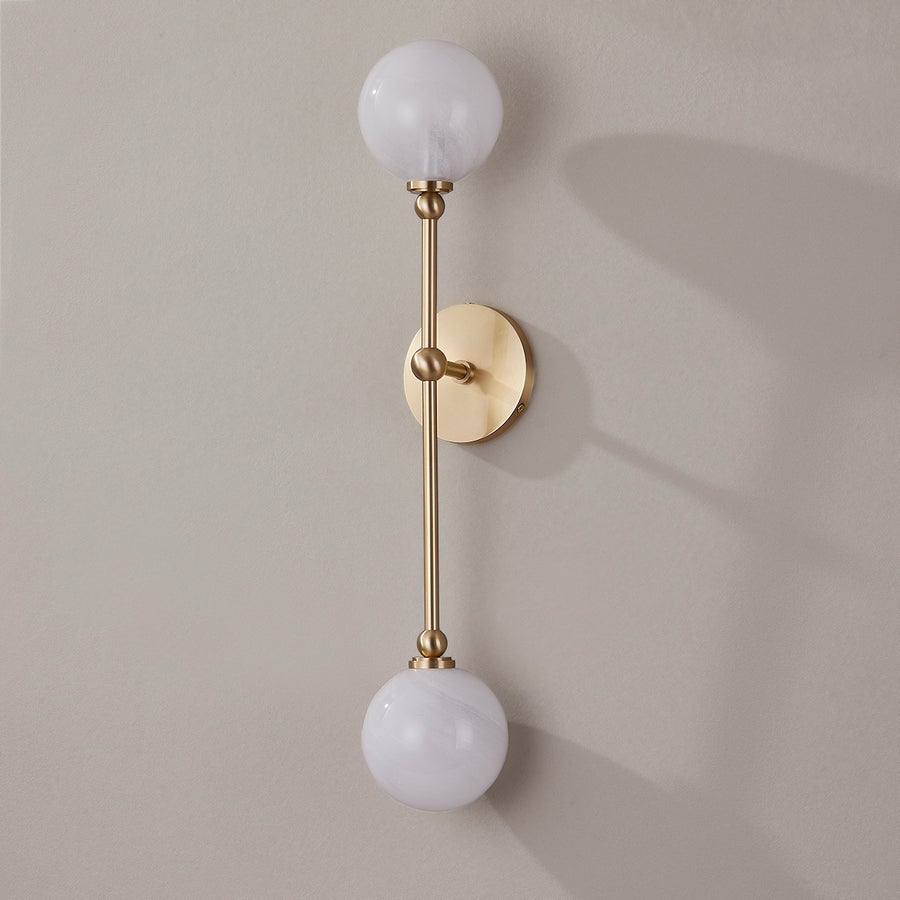 Hudson Valley Lighting Andrews Wall Sconce — Aged Brass