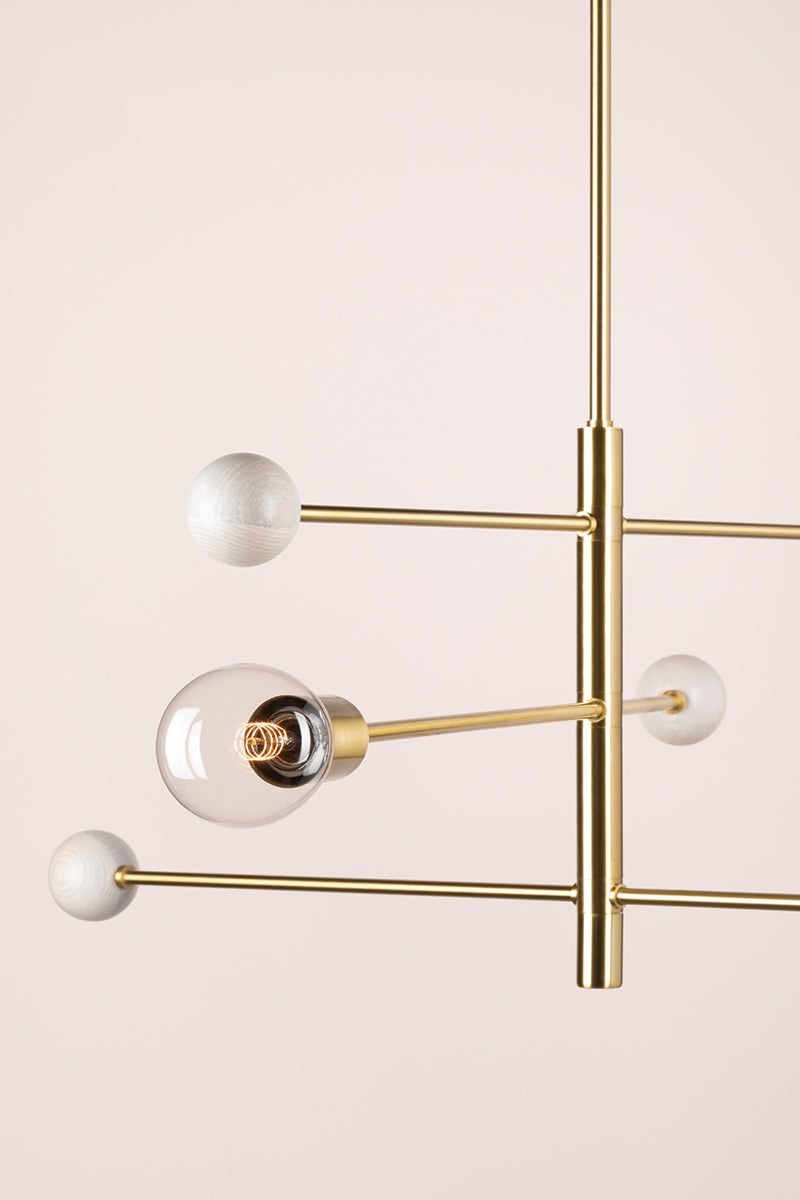 Mitzi Slater Chandelier — H491803-AGB