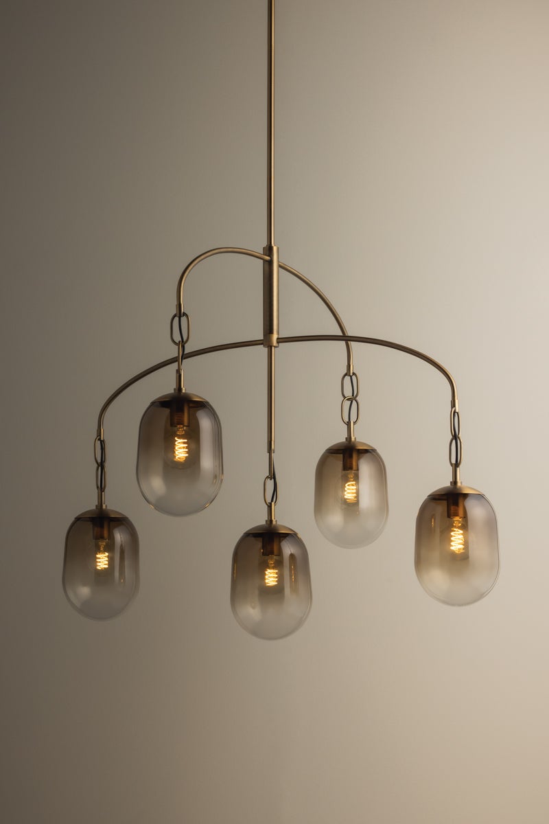 Troy Lighting HARVEY CHANDELIER — F2542-PBR