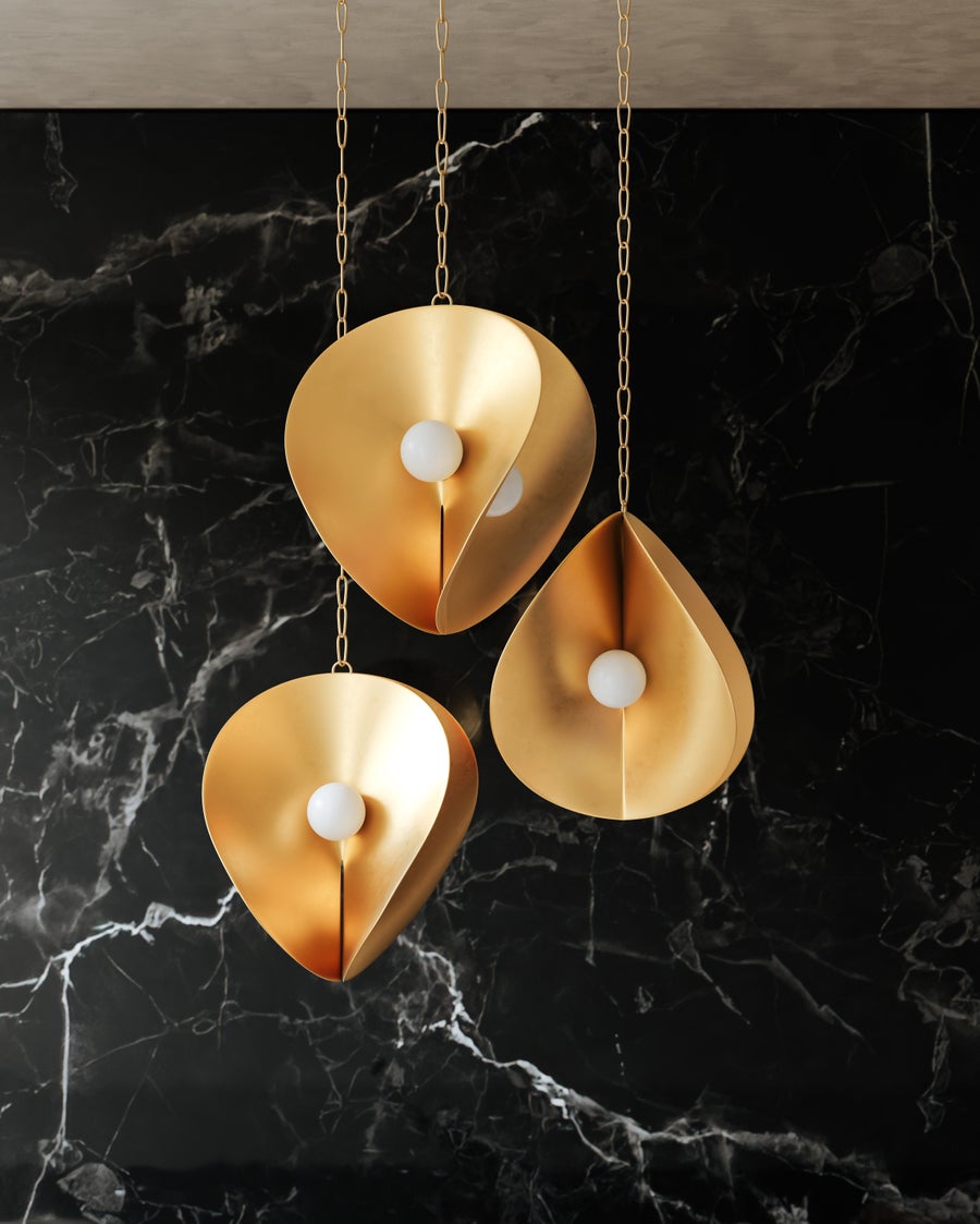 Corbett Lighting Peony Pendant — 330-30-GL
